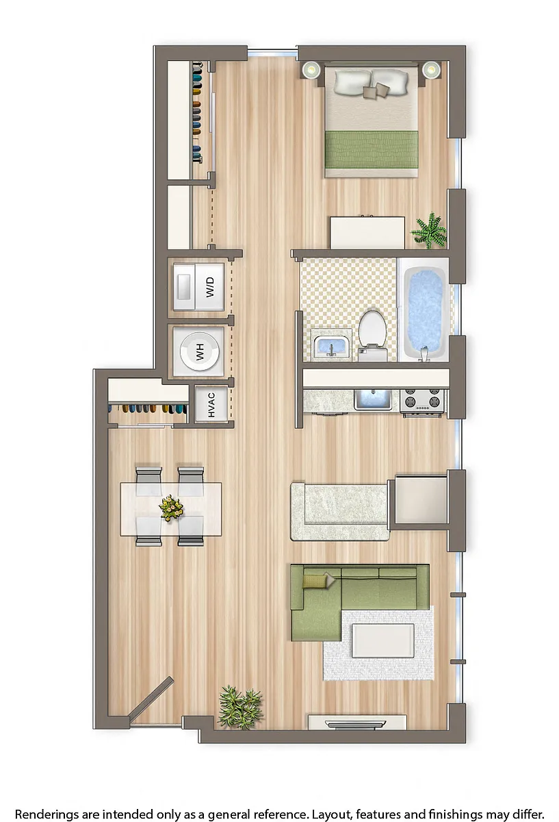 Floor plan 1 Bedroom