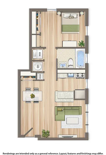 Floor plan 1 Bedroom