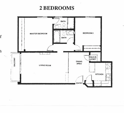 Floor plan 2 Bedroom
