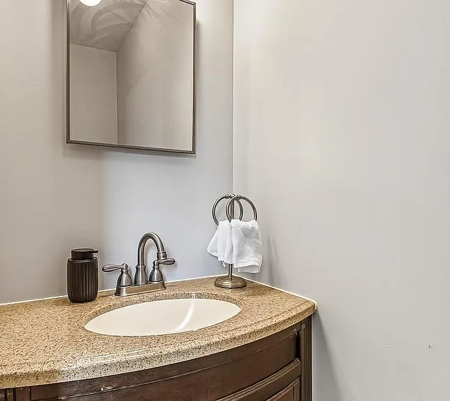 Half bath connected to Bedroom #1