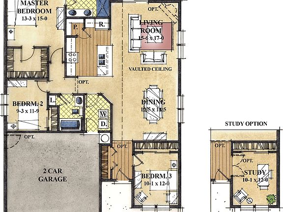 Craftsman 2 Floorplan Study Option