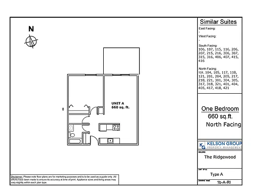 Floor plan 1 Bedroom