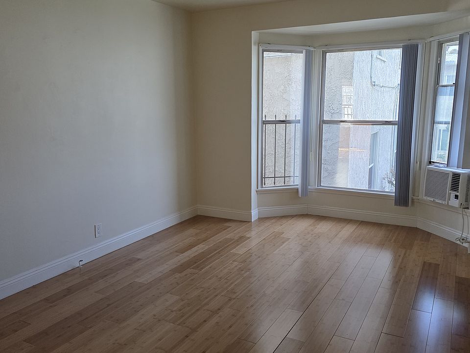 Living room with bay window