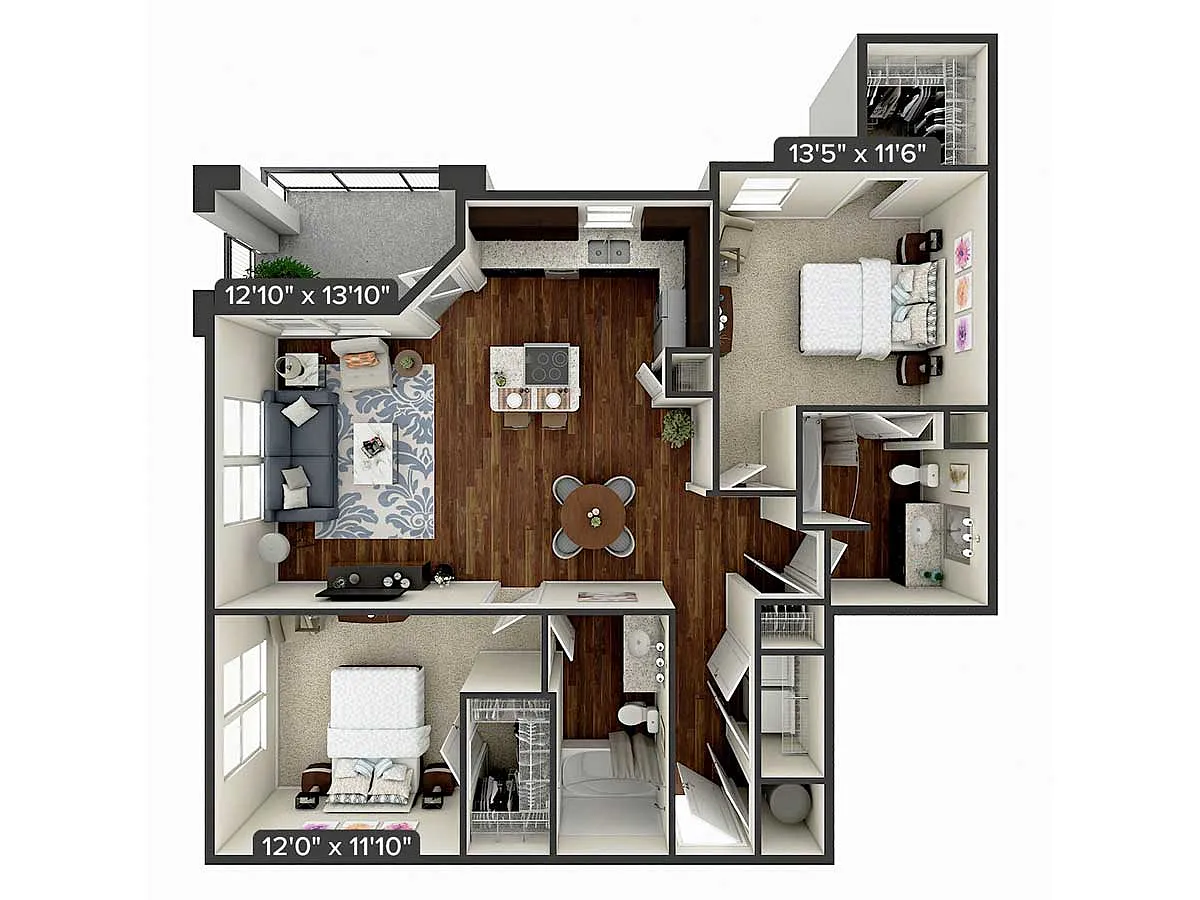 Floor plan B2-1-1108