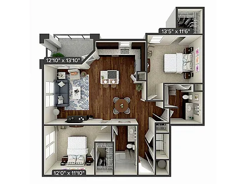 Floor plan B2-1-1108