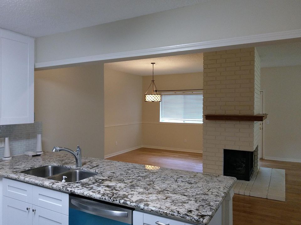 Kitchen look out to living room