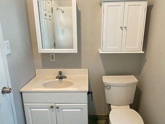 recently updated bathroom with lots of storage space