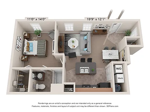 Floor plan Bentley Flat - FARMS