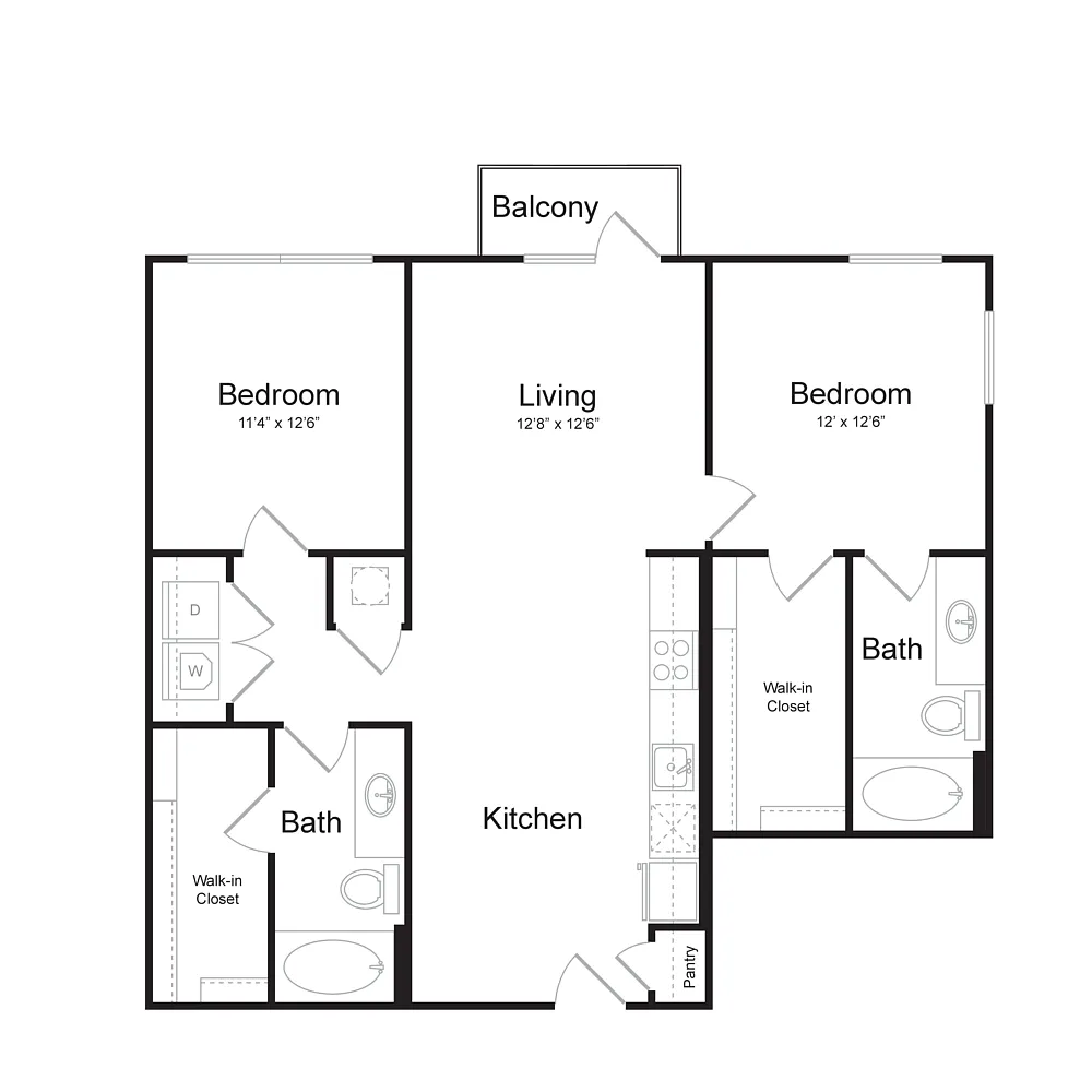 Floor plan B1A.80