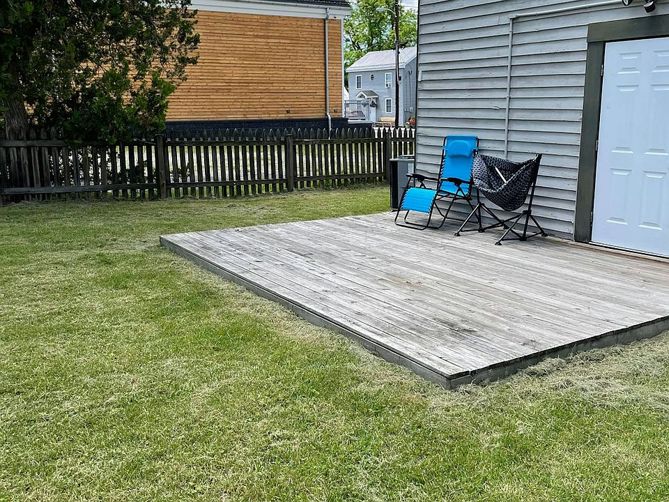 Backyard with deck