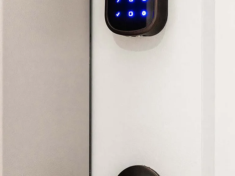 Control the temperature without getting up and never fumble for your keys again. Smart home tech available in every home!