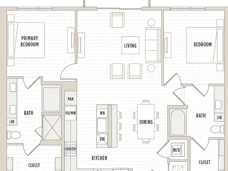 B5.1 | 2 Bed 2 Bath B5.1 | 2 Bed 2 Bath