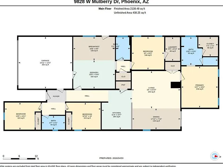 Layout. 3 BR / 2 BA on primary side, with hotel-room style connecting door to 1 BR / BA unit. Each side has it's own entrance, laundry, kitchen and living area.