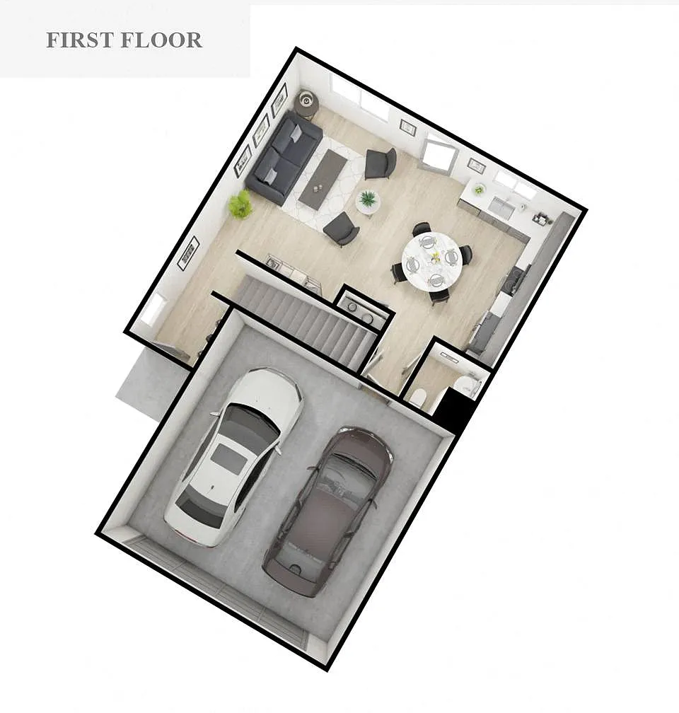 Floor plan Timberline 3-Bed w/Unfinished Basement
