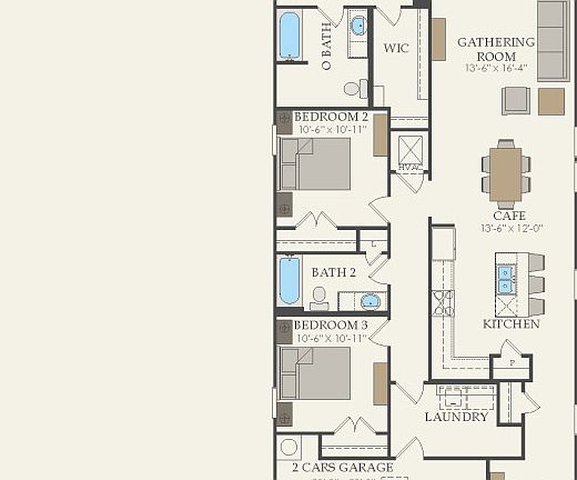First Floor 3 br 2 ba