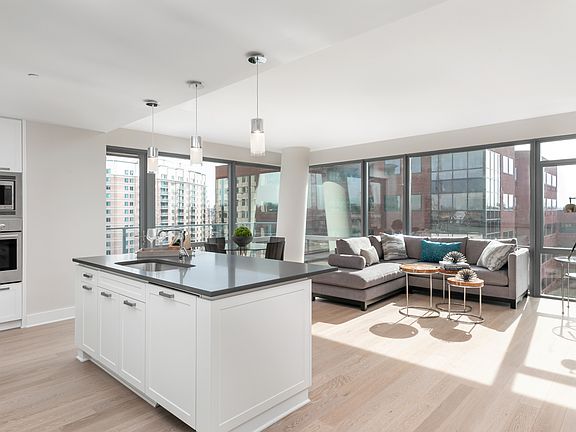 Open floorplans create a natural flow inside the home and out onto the balconies and terraces.