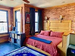 Main Bedroom with built in king size platform bed.