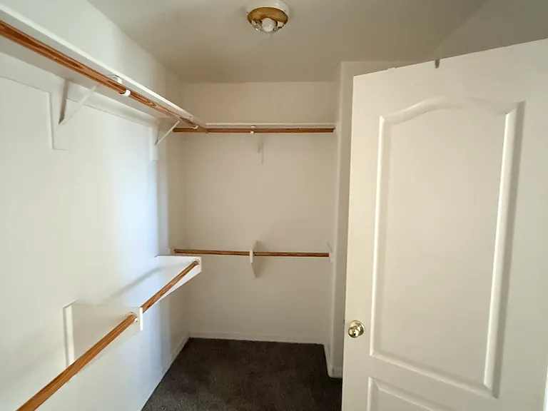 Master bedroom walk in closet