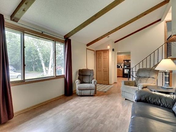 Living room opens up to the kitchen