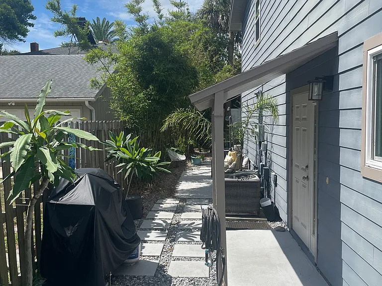 Side entrance