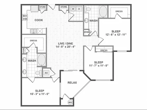 Floor plan D4