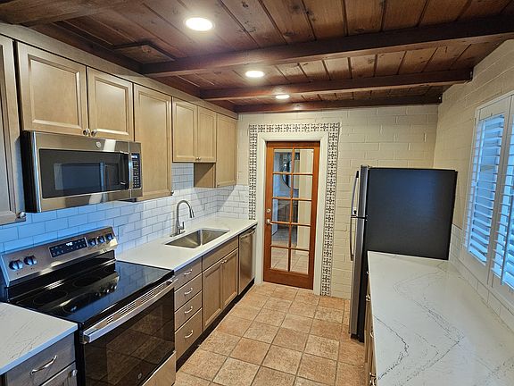 Spacious kitchen with ample storage