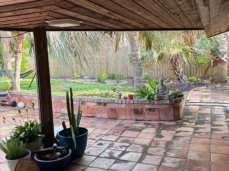 Bedroom/office view of the central courtyard