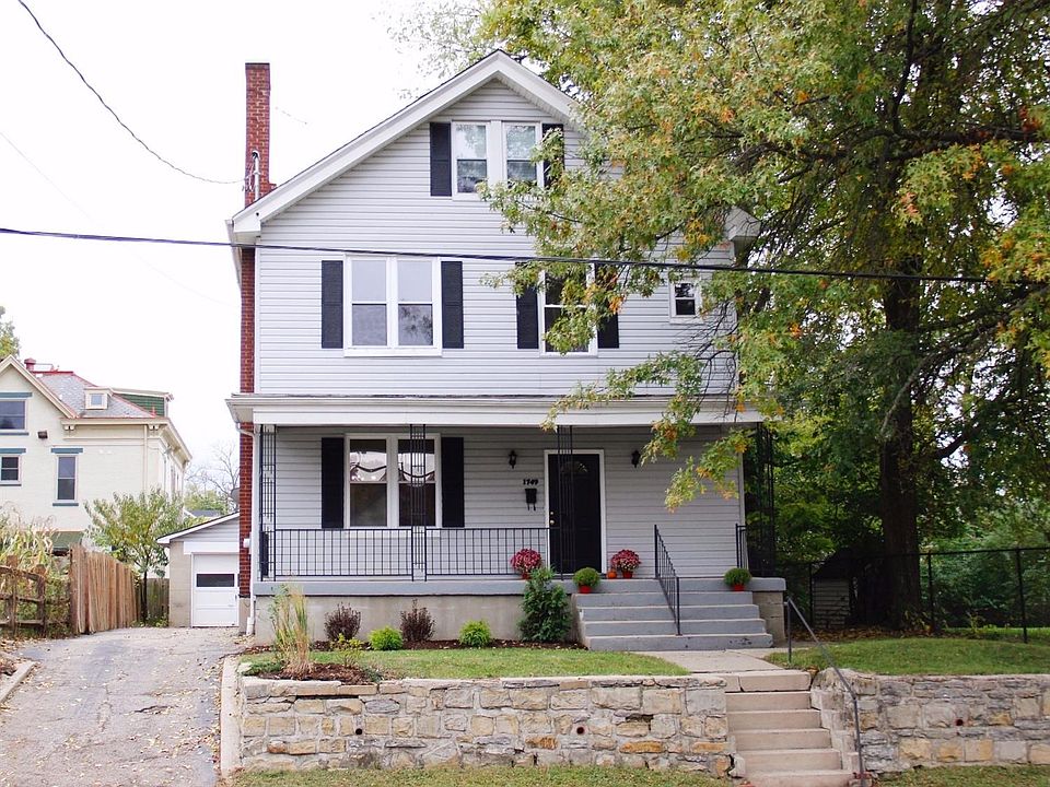The Front of the House showing the garage in the back