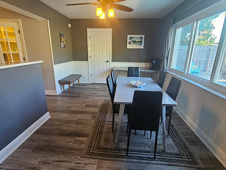 Dining Room with Entry to Laundry Room