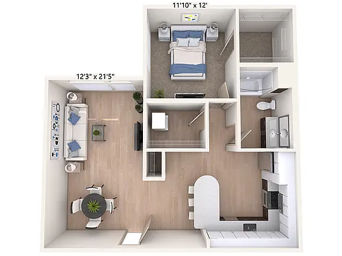 Floor plan A9-Two-Hard
