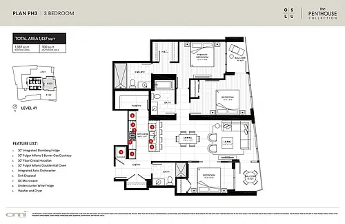 Floor plan Boren PH3