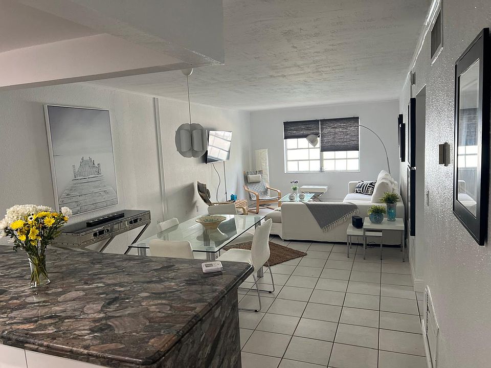 Kitchen counter with view to the dining room