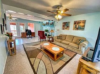 Main floor living/fireplace