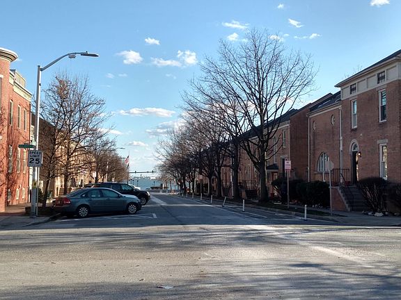 Located on wide street with a nice view of the harbor