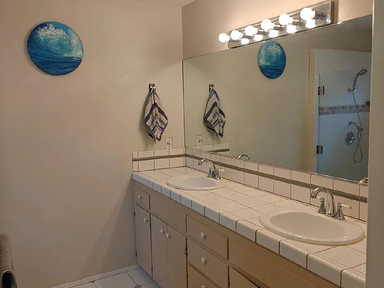 Master bathroom/double vanity