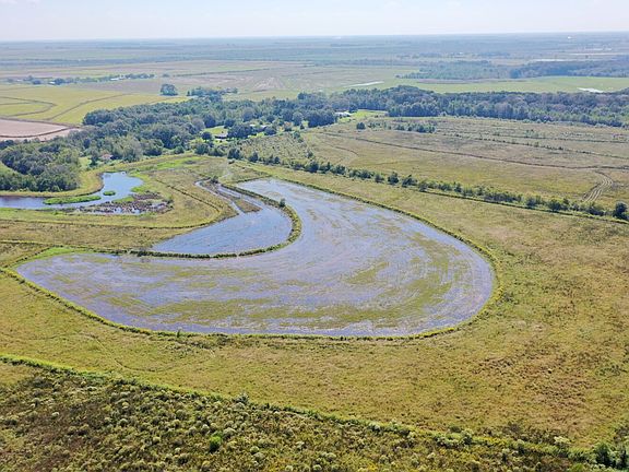 Looking south and east at duck impoundment