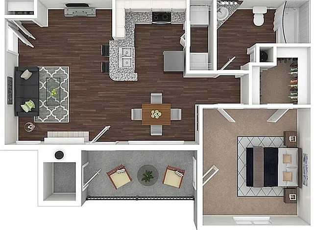 A2 | 1x1 | 700 sf A2 | 1x1 | 700 sf