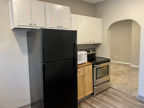 Kitchen into dining/living area