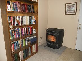 Pellet stove takes away chills