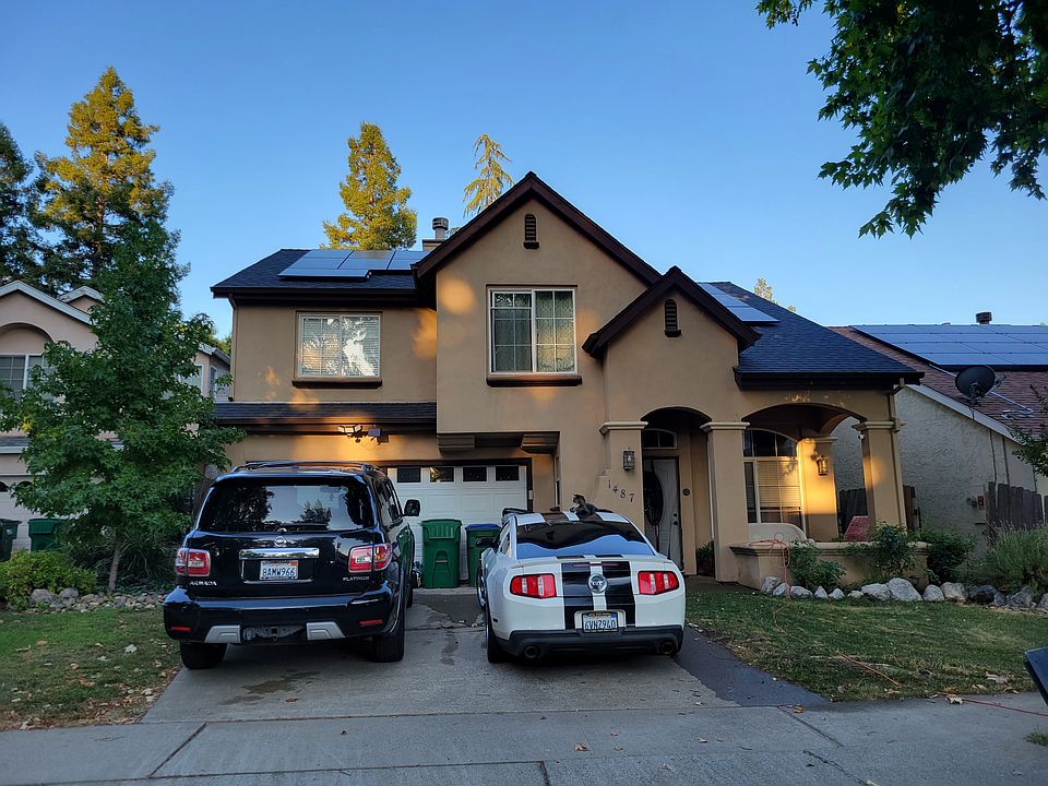 Front shot of our amazing two-story home here at the scenic Heritage Oaks neighborhood in Chico. One f the most desirable neighborhoods in Chico close to the mall. It is a four-bedroom, three-bathroom home with a fenced-in yard.