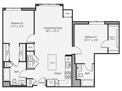 Floor plan B1-1024-2