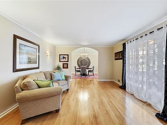 Formal living room and dining room from entry way
