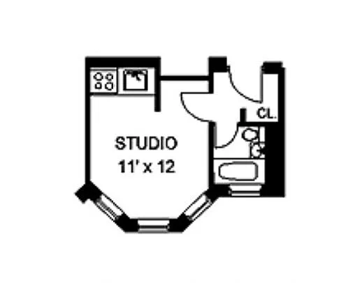 Floor plan Studio-Small