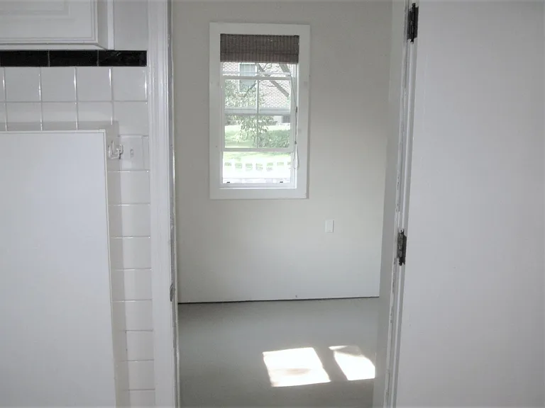 view from kitchen to screened porch