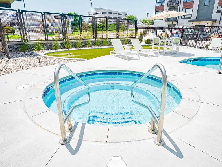 Unwind after a long day in our hot tub.