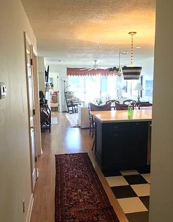 View from kitchen to porch