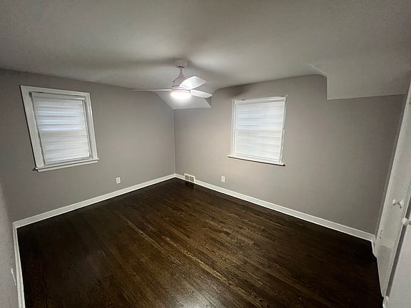 Newly finished floors, paint fixtures and window coverings