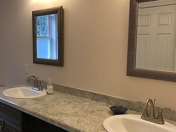 Double sink upstairs bath