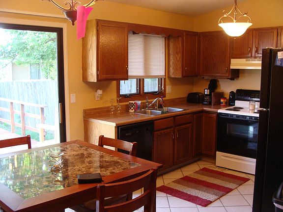 Kitchen with tile floor