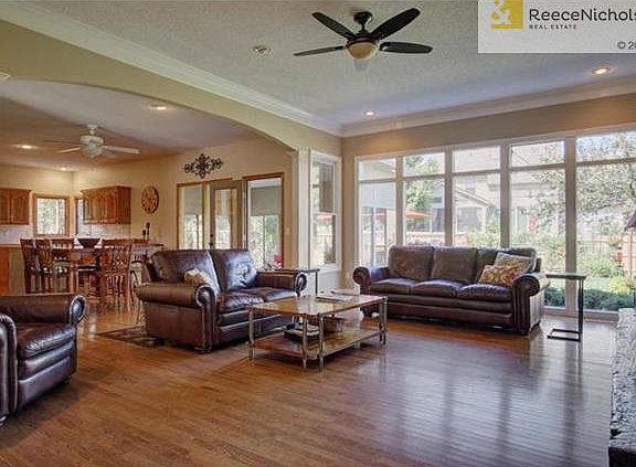 Sellers opened up floor plan by removing wall between great room/kitchen.